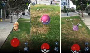 Red & White Poke Balls capture the Pokemons