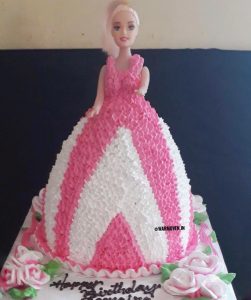 ❤️ Red White Heart Happy Birthday Cake For sapna