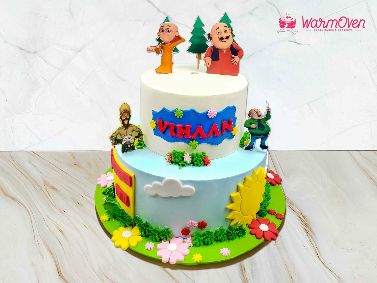 motu patlu cake availble at warmoven