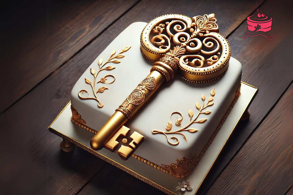 21st Birthday Key Shape Cake Ideas