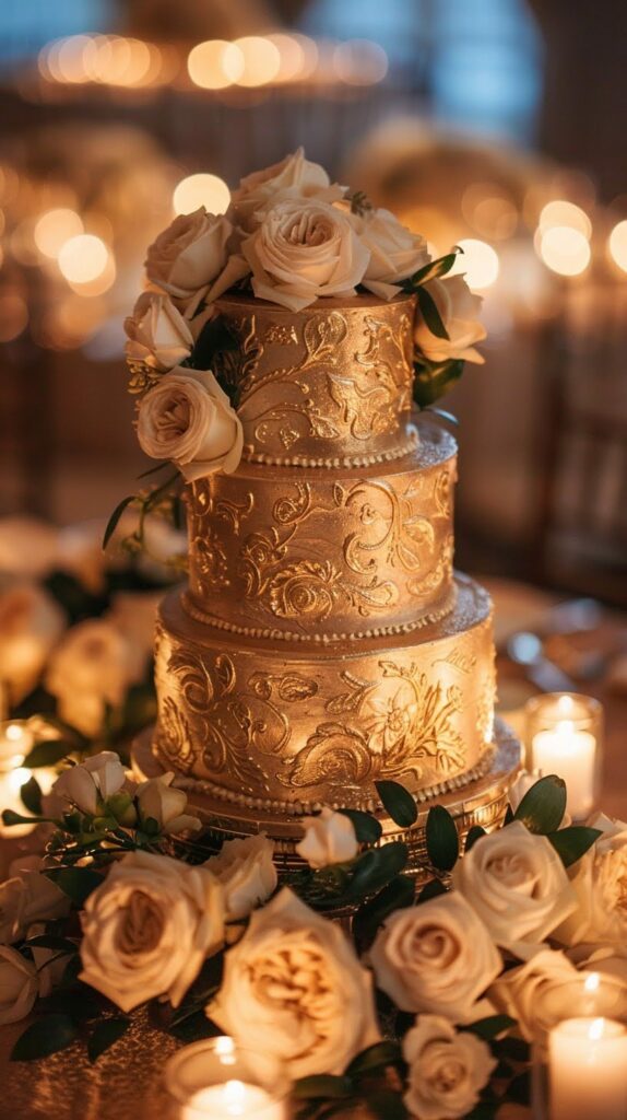 Metallic Accents and Edible Gold