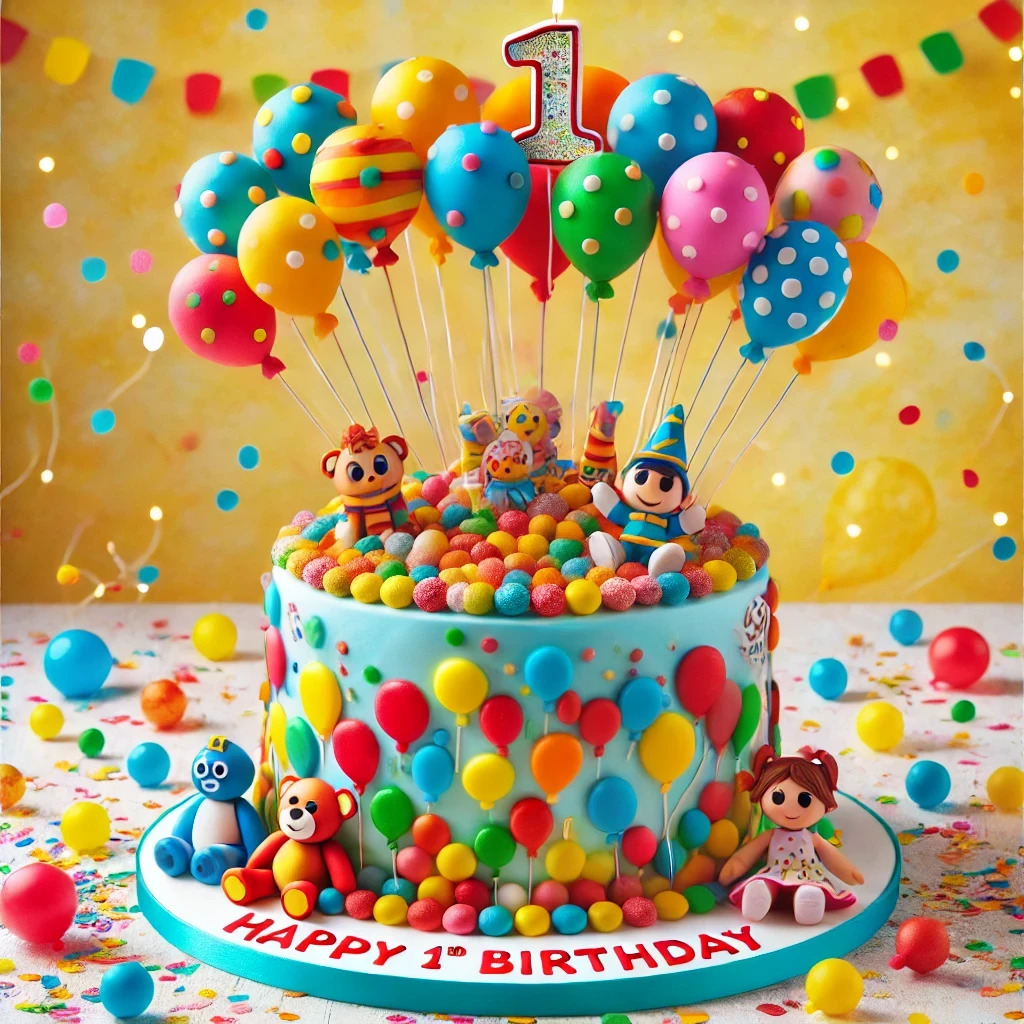 Birthday Party Balloon Cakes 