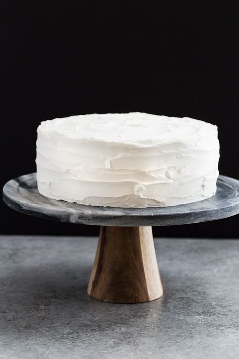 Cover the Cake in White Frosting