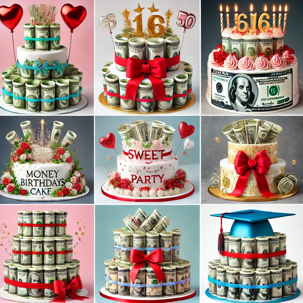 Dollar Cake for Various Occasions