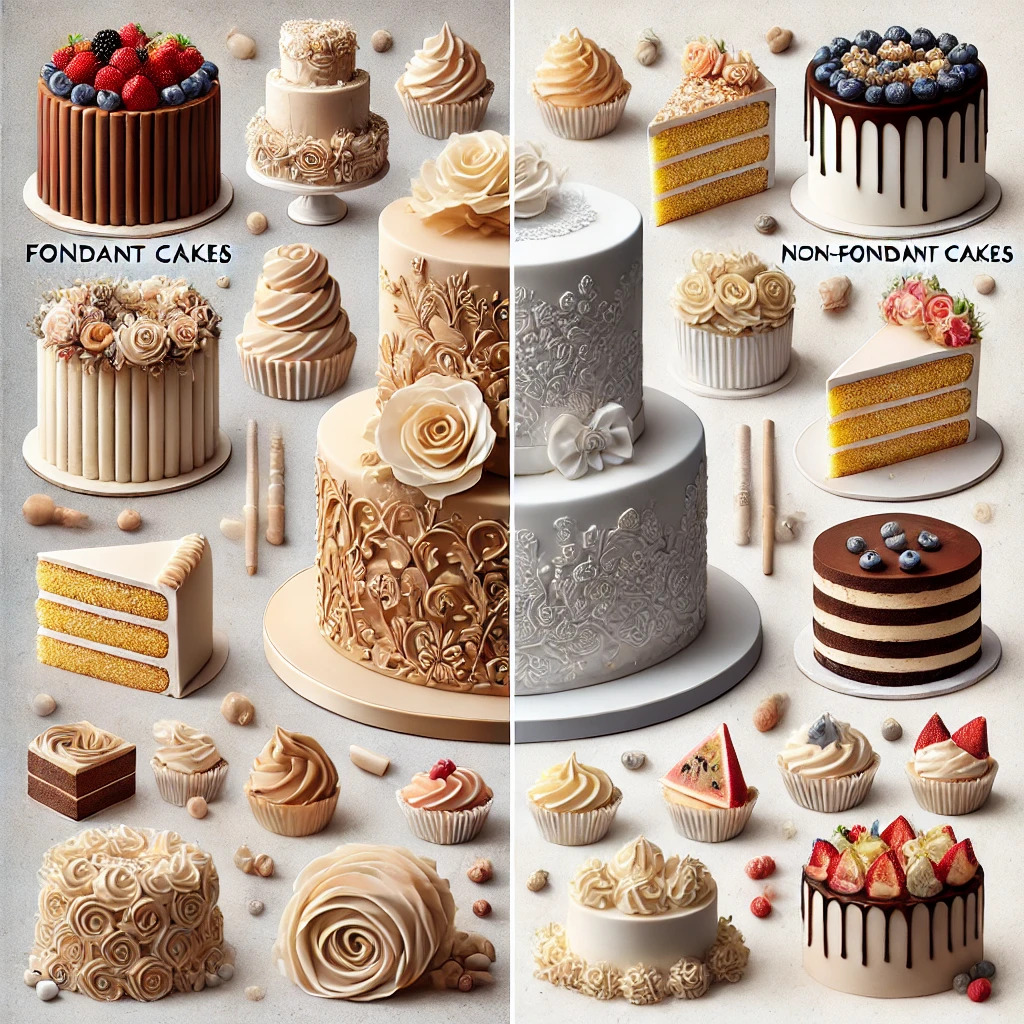 Comparison with Fondant Cakes