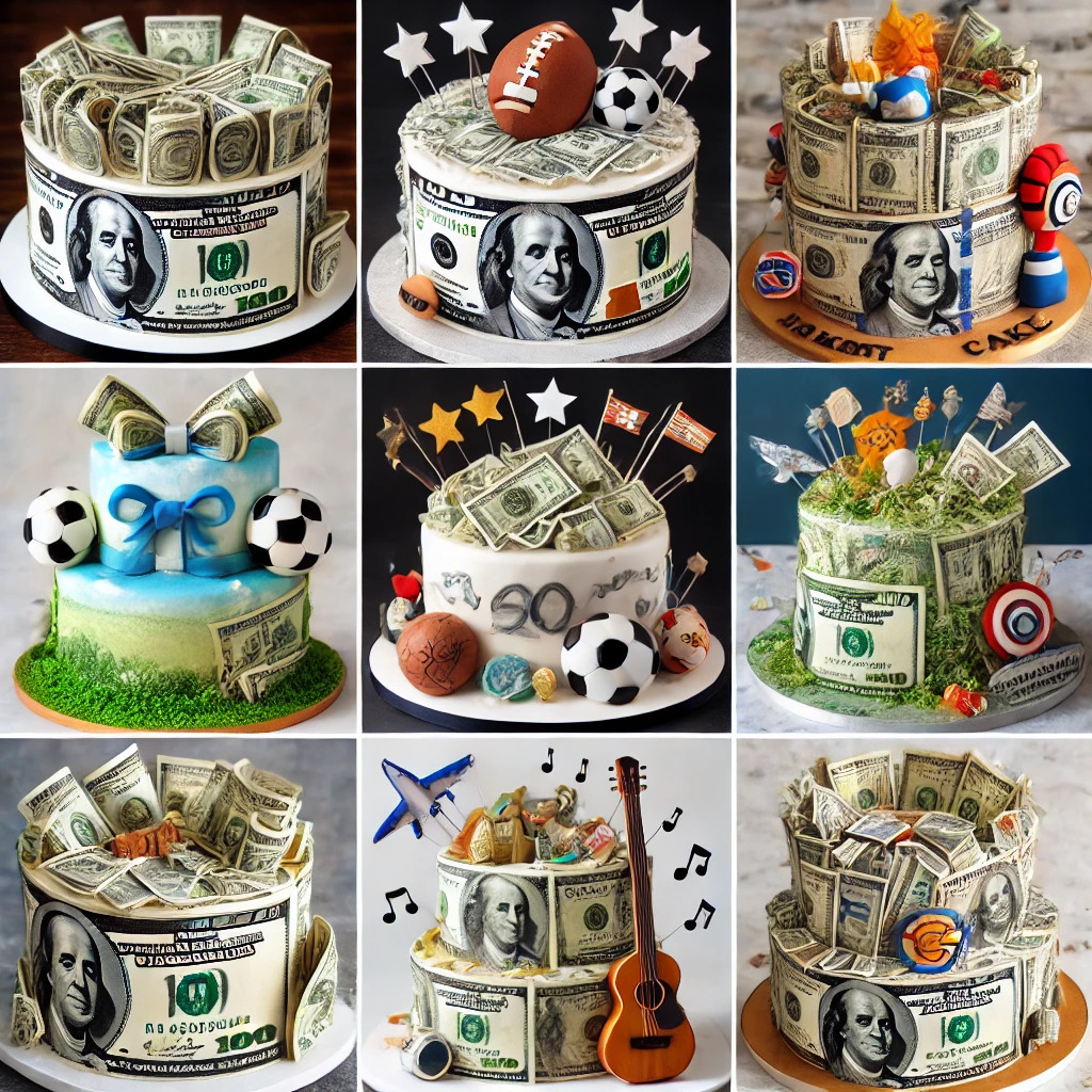 Creative Dollar Cake Designs