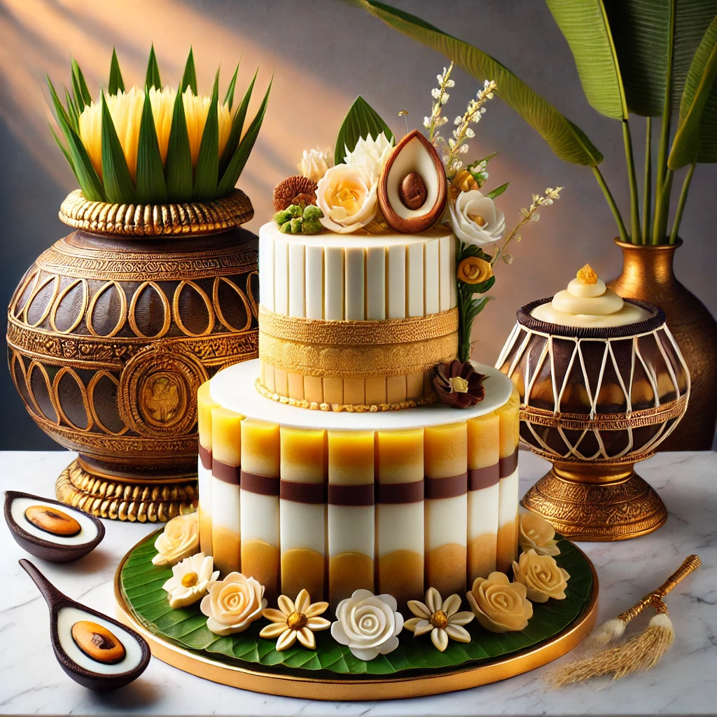 Modern and Fusion Onam Cake Designs