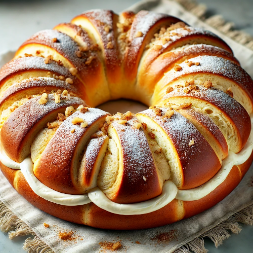 Cream Cheese Filled King Cake