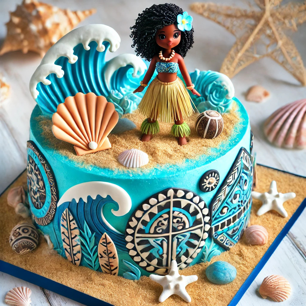 DIY Moana Cake Design 