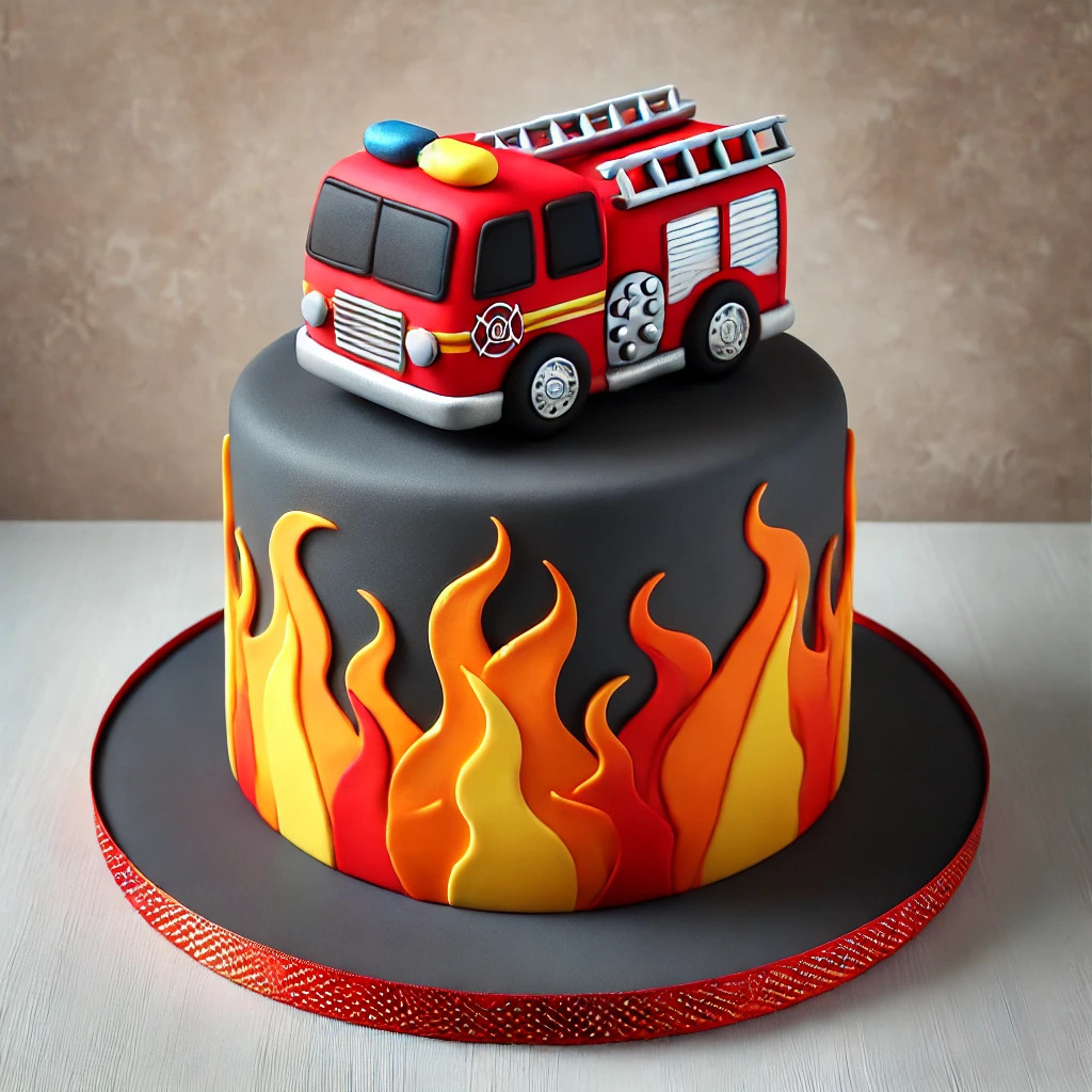 Fire truck cake-making ideas