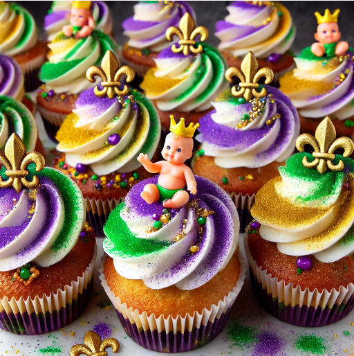 King Cake Cupcakes