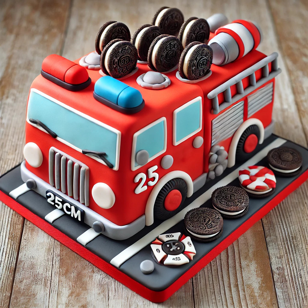 Fire Truck Cake