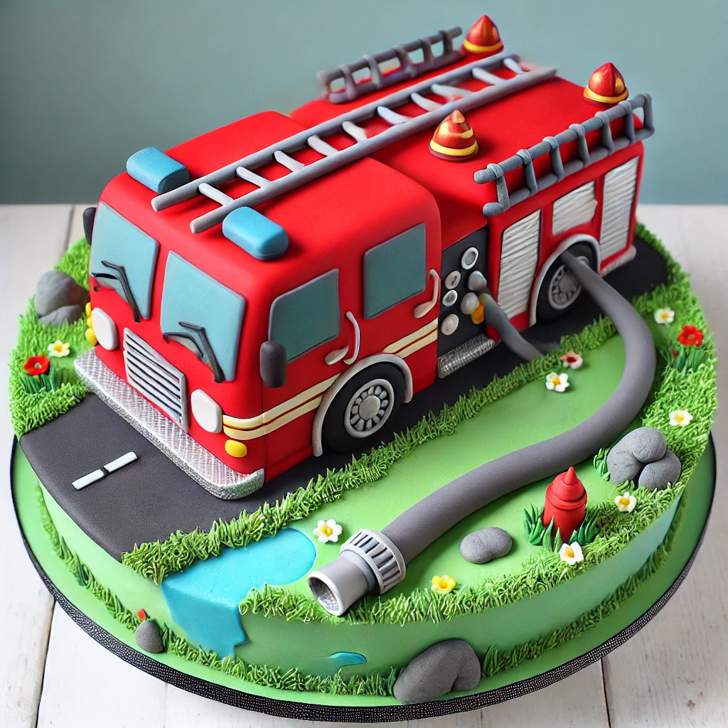 Decorating the Fire Truck